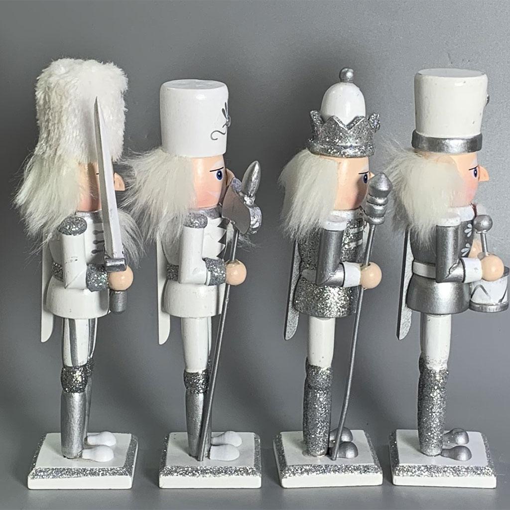 Nutcracker Figurine - 4x Lalka Owróżnik 18cm Figurki Dekoracyjne