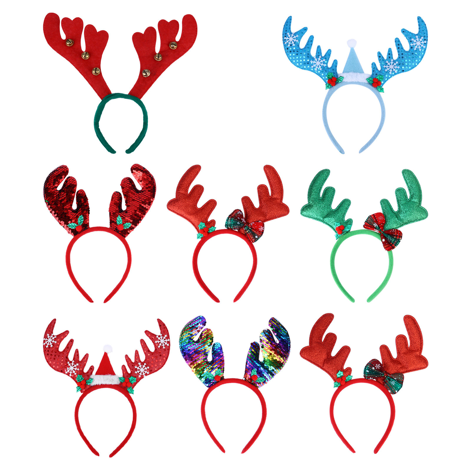 Reindeer Antlers Headband - 8 szt. Ozdoby do włosów w