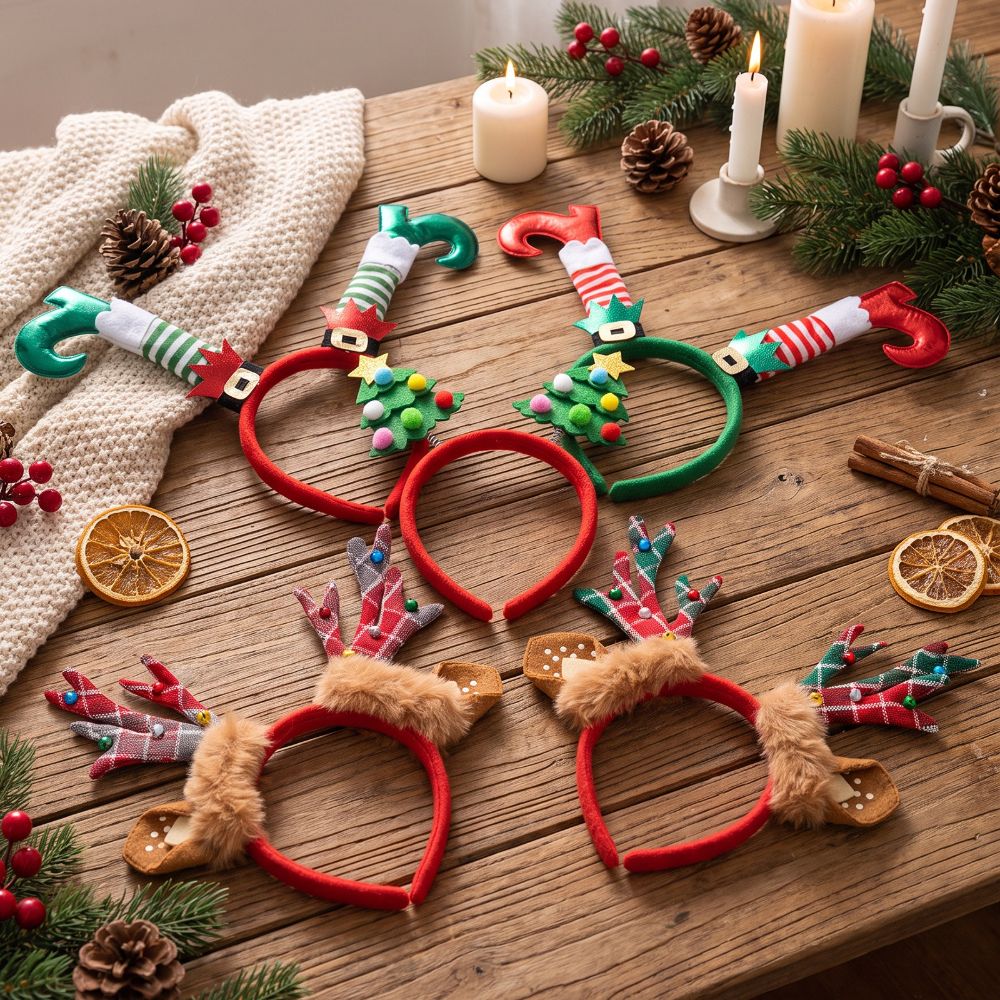 Reindeer Antlers Headband - Ozdobna opaska na głowę w kształcie