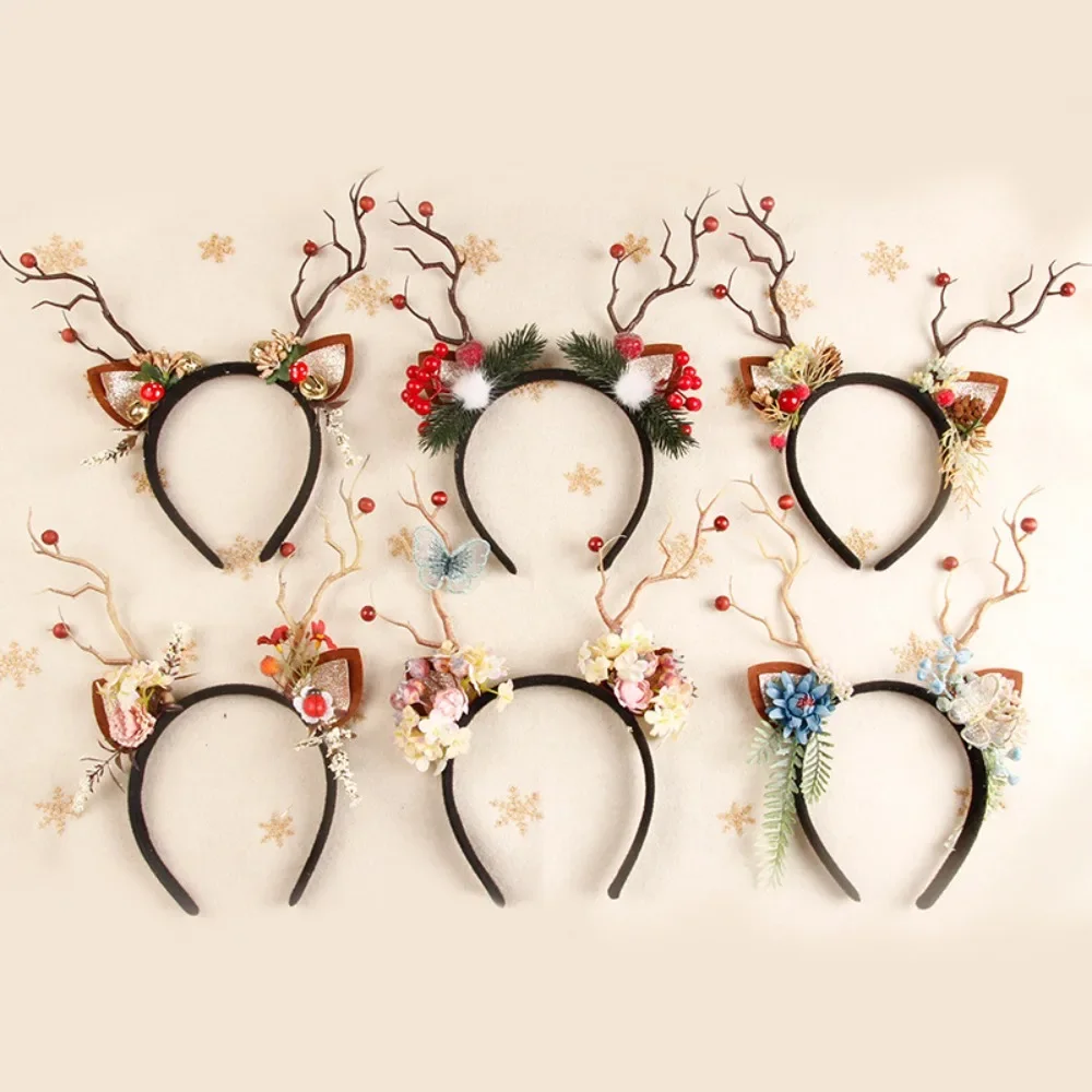 Reindeer Antlers Headband - Świąteczna opaska do włosów z rogami