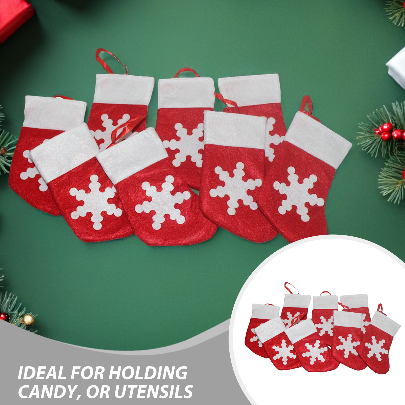 24 sztuki małych świątecznych  – Christmas Stocking Hanging recenzja i cena
