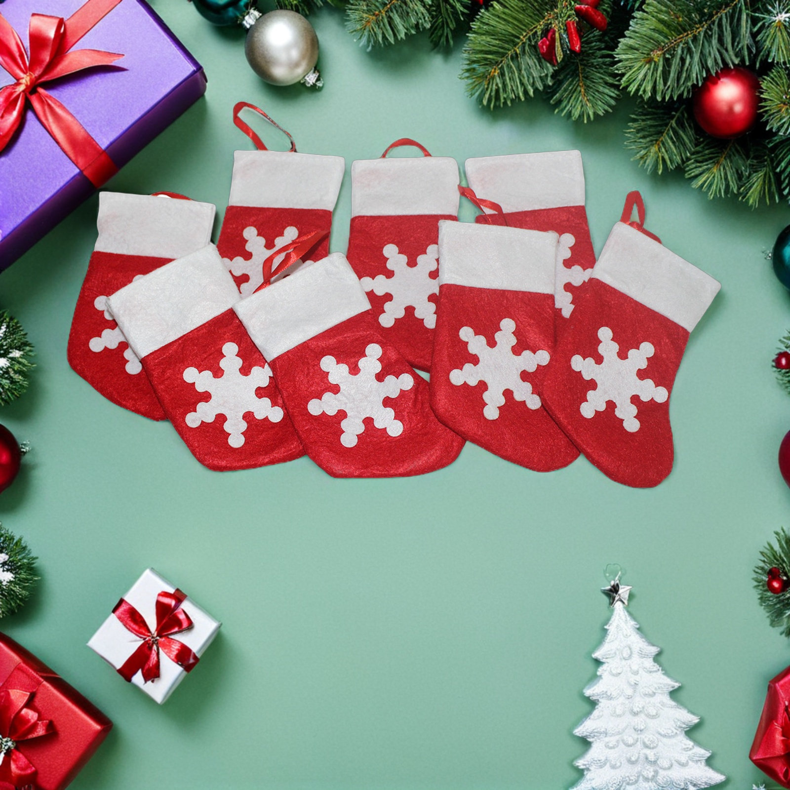 24 sztuki małych świątecznych  – Christmas Stocking Hanging recenzja i cena