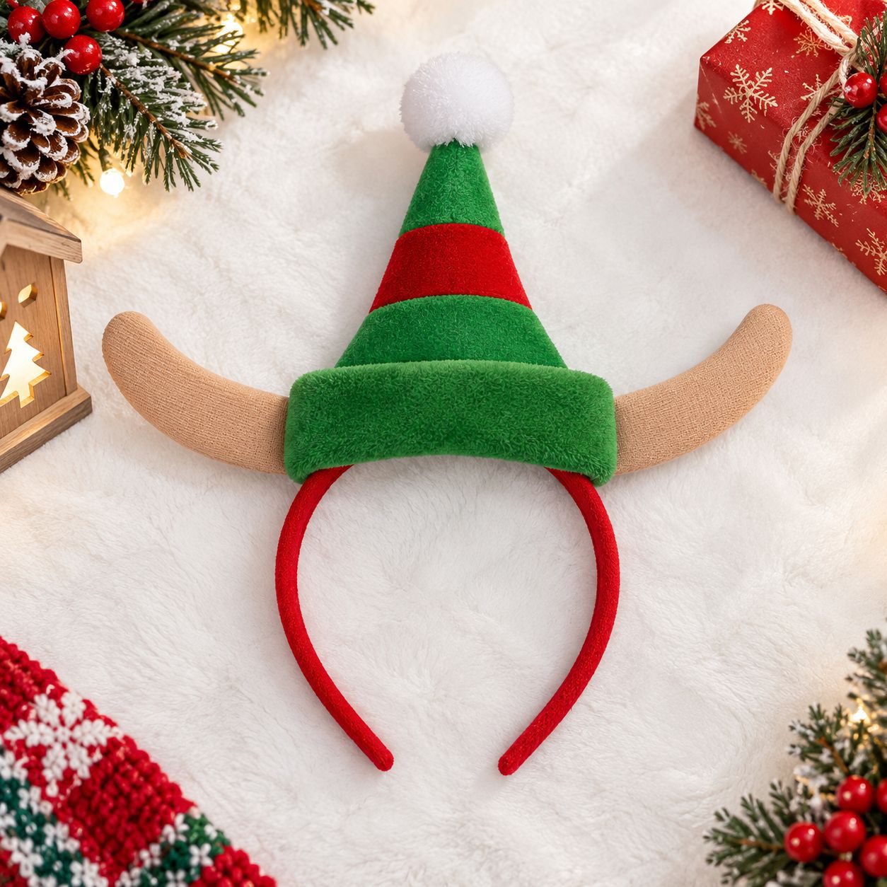 Świąteczna opaska na głowę, cz – Reindeer Antlers Headband recenzja i cena