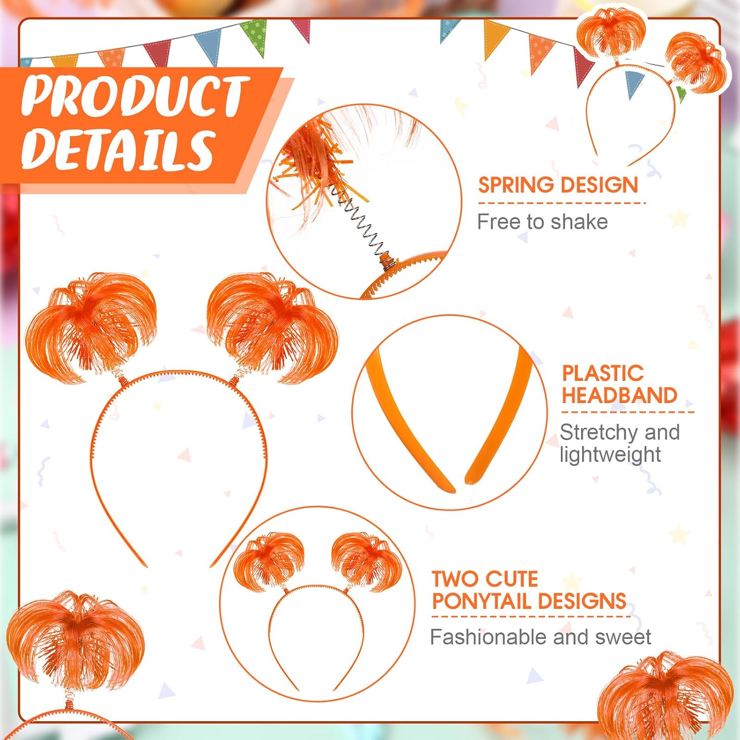 6/12 szt. Opaska z pomponami,  – Tinsel Garland Decoration recenzja i cena