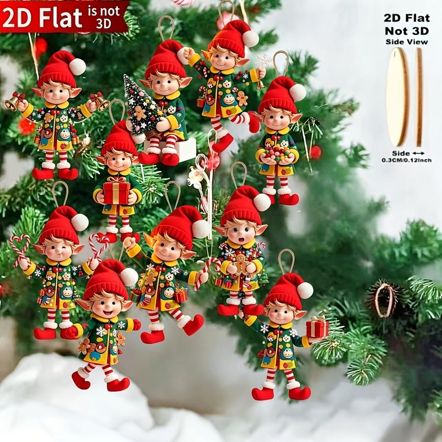 1/5/10/20/50/100 szt. 2D płask – Christmas Tree Artificial recenzja i cena