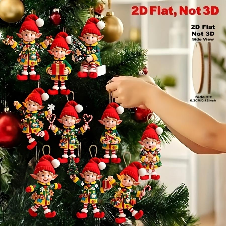 1/5/10/20/50/100 szt. 2D płask – Christmas Tree Artificial recenzja i cena