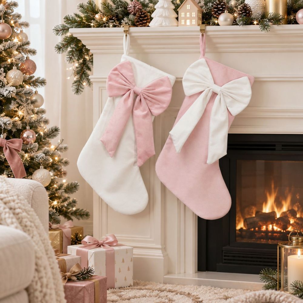 18-calowa, aksamitna, świątecz – Christmas Stocking Hanging recenzja i cena