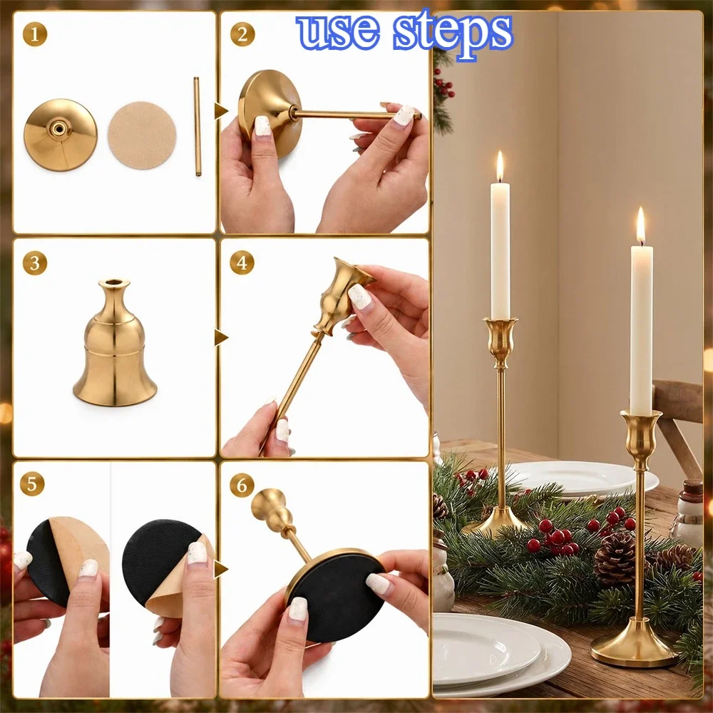 6 zestawów świeczników w stylu – Holiday Candle Set recenzja i cena
