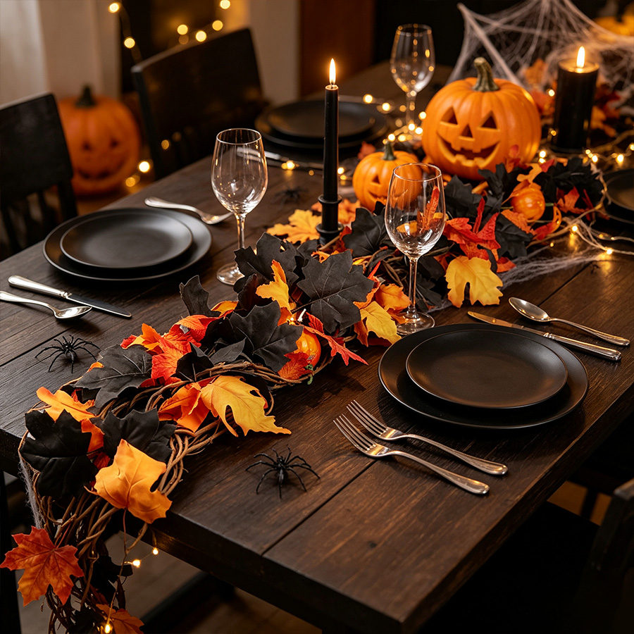Sztuczne pnącza na Halloween,  – Tinsel Garland Decoration recenzja i cena