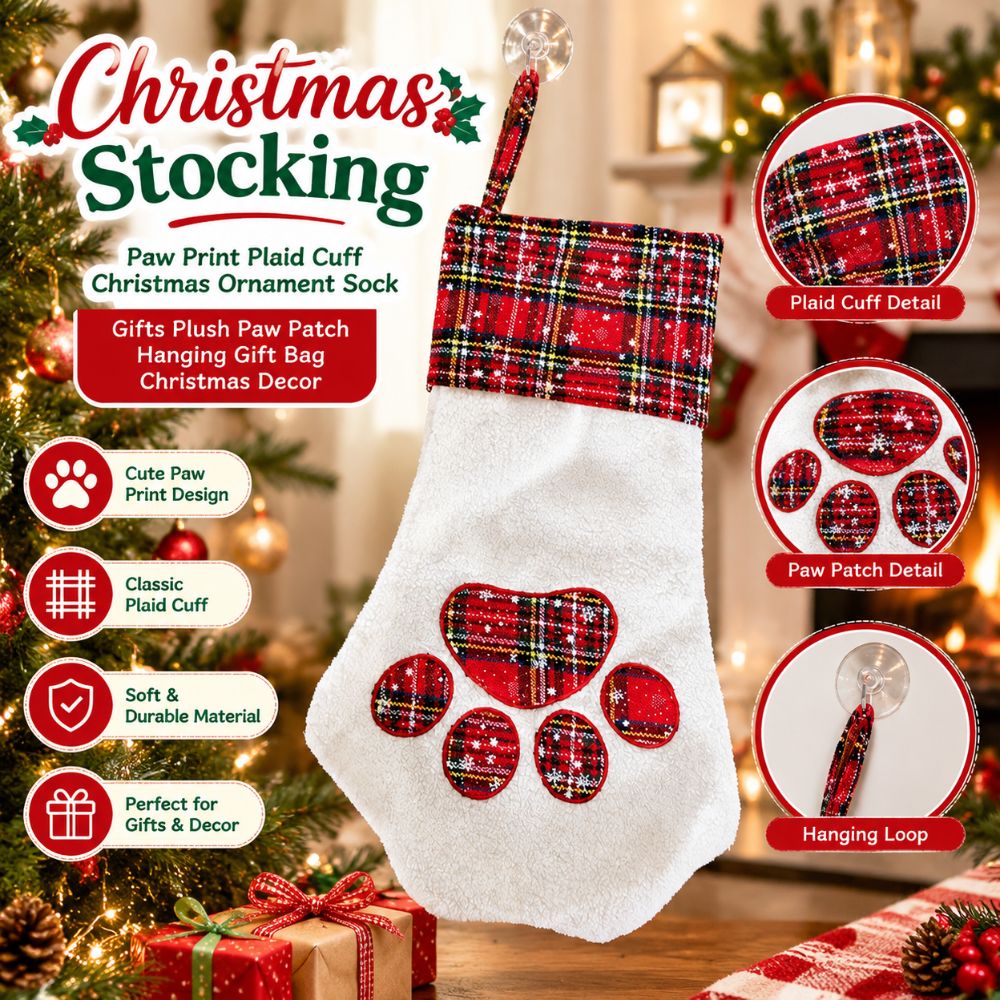 Prezenty świąteczne, skarpeta  – Christmas Stocking Hanging recenzja i cena