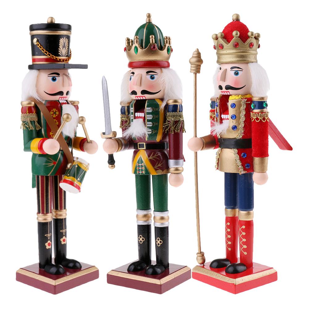 3 sztuk/partia 30cm drewniany  – Nutcracker Figurine recenzja i cena