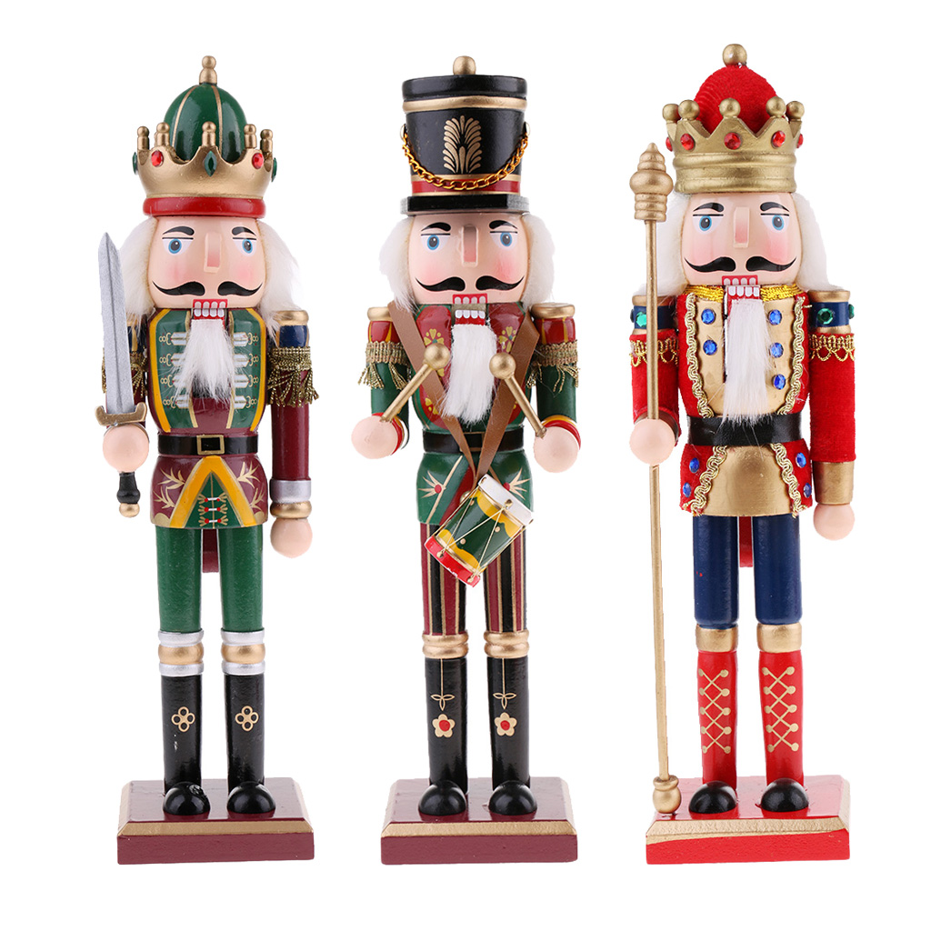 3 sztuk/partia 30cm drewniany  – Nutcracker Figurine recenzja i cena