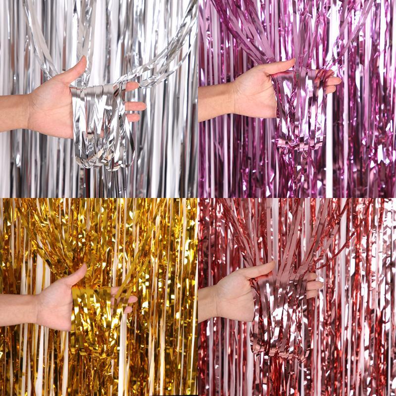 Metaliczne zasłony z frędzlami – Tinsel Garland Decoration recenzja i cena