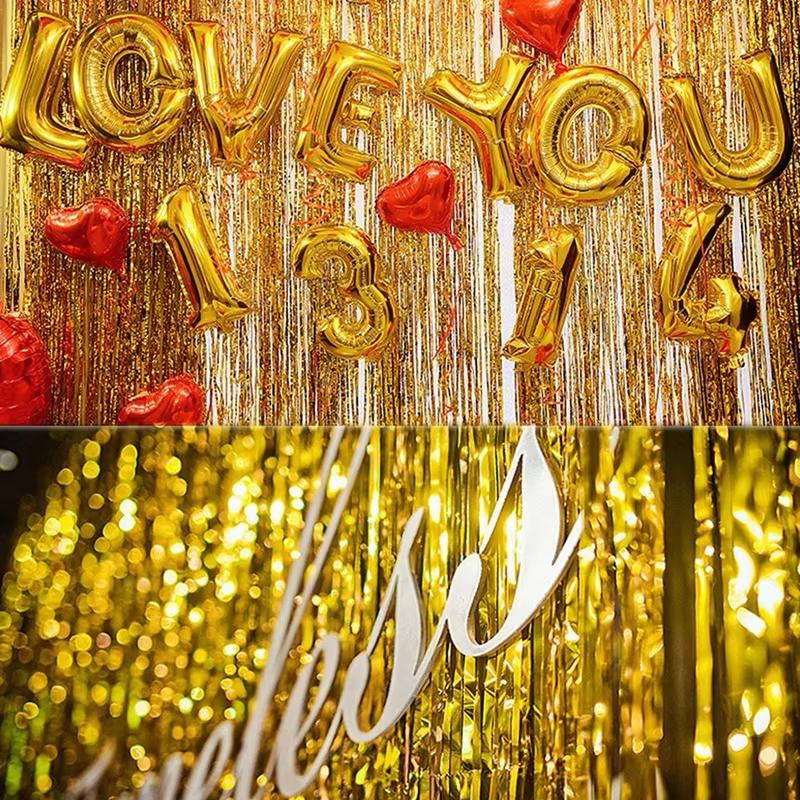 Metaliczne zasłony z frędzlami – Tinsel Garland Decoration recenzja i cena